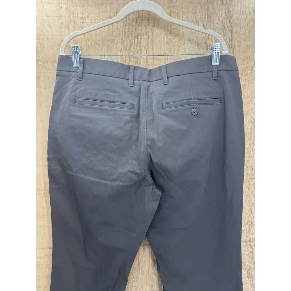 NWT Everlane Uniform The Performance Chino Slim Fit Pants Slate Gray Men’s 35x32